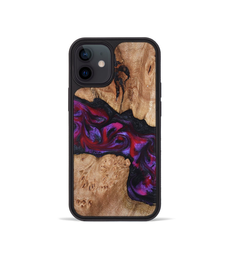 iPhone 12 mini Wood Phone Case - Beryl (Red, 822118)