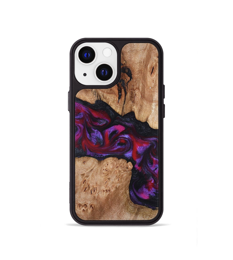 iPhone 13 mini Wood Phone Case - Beryl (Red, 822118)