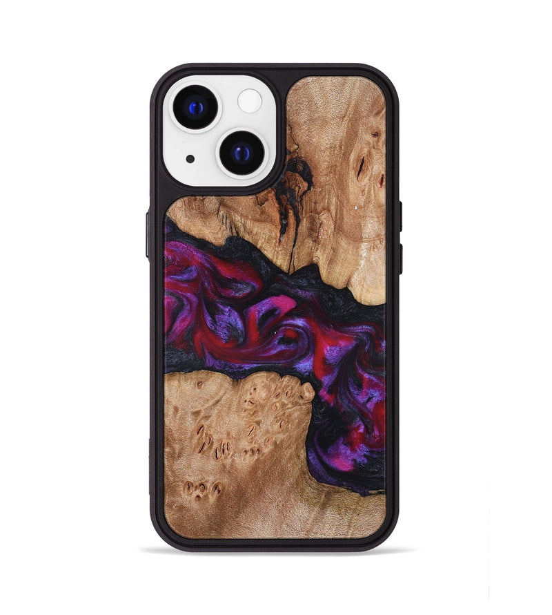 iPhone 13 Wood Phone Case - Beryl (Red, 822118)