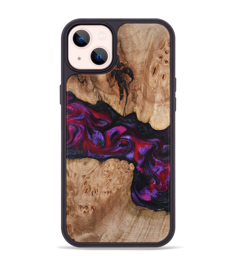 iPhone 14 Plus Wood Phone Case - Beryl (Red, 822118)