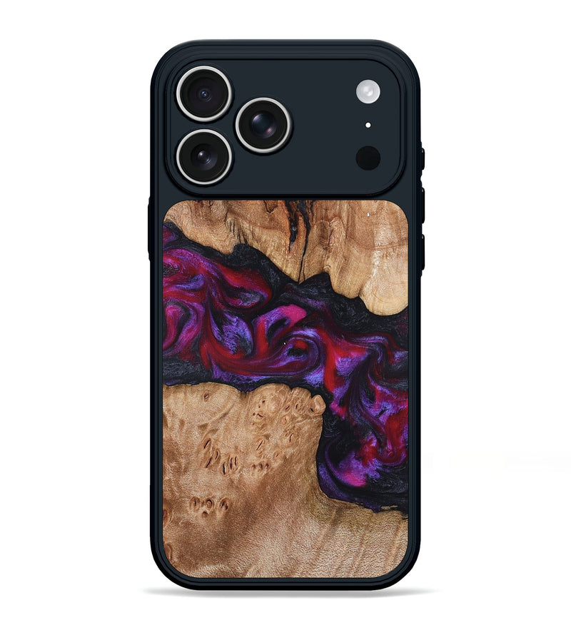 iPhone 17 Pro Max Wood Phone Case - Beryl (Red, 822118)