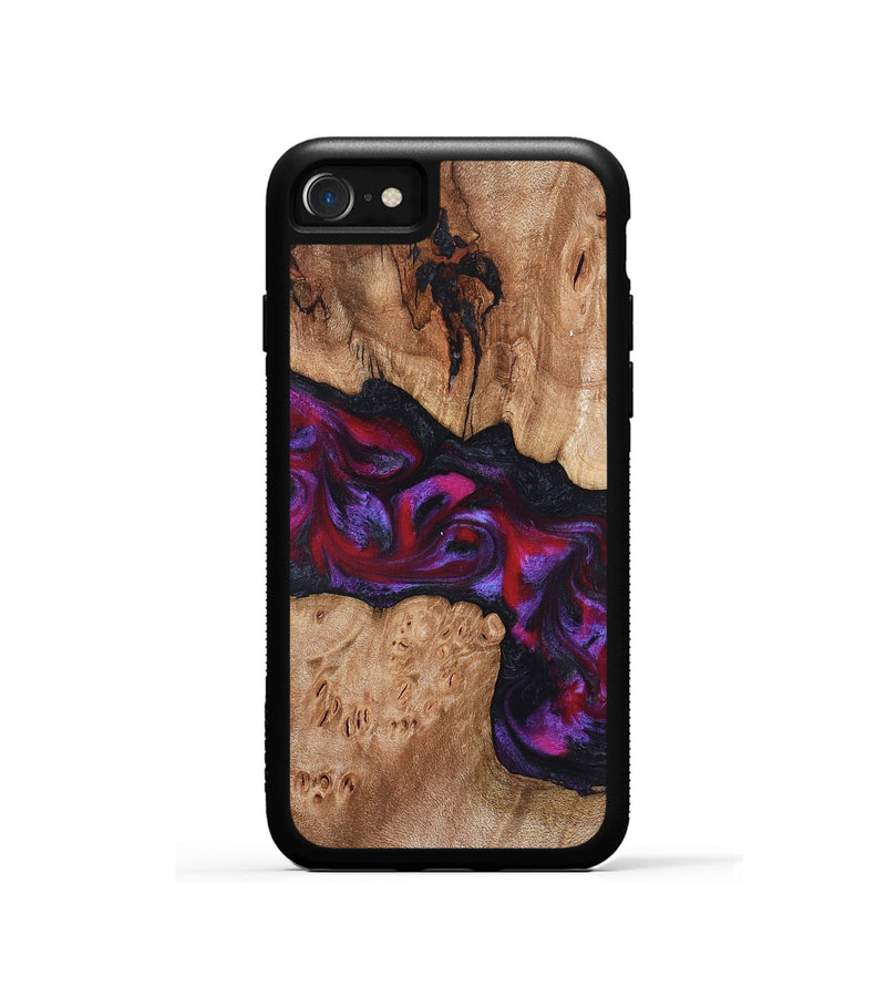 iPhone SE Wood Phone Case - Beryl (Red, 822118)