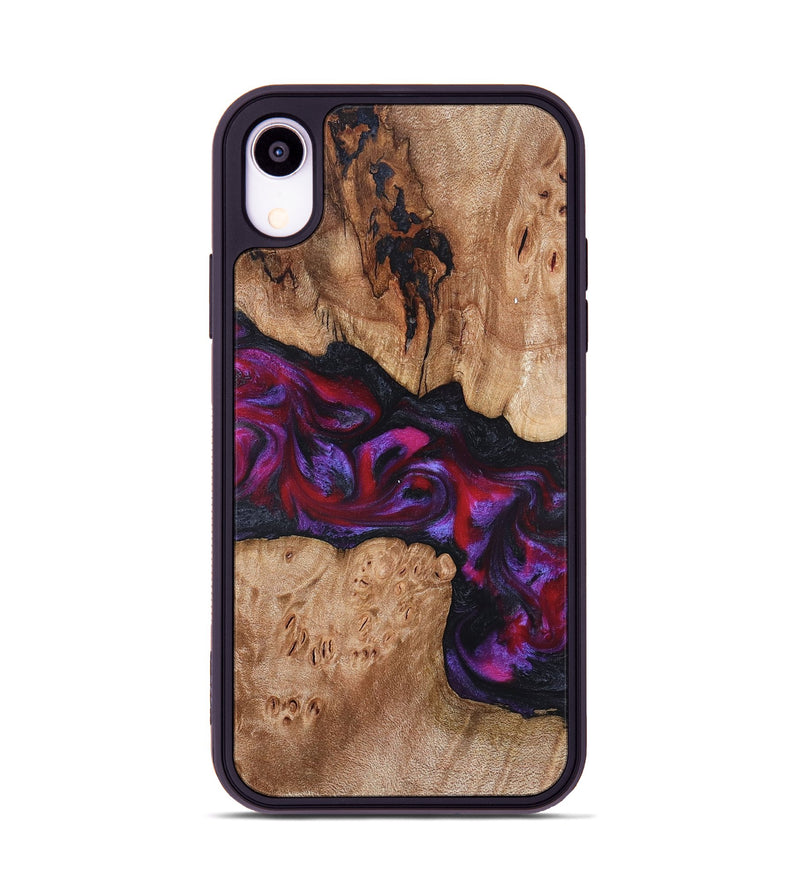 iPhone Xr Wood Phone Case - Beryl (Red, 822118)
