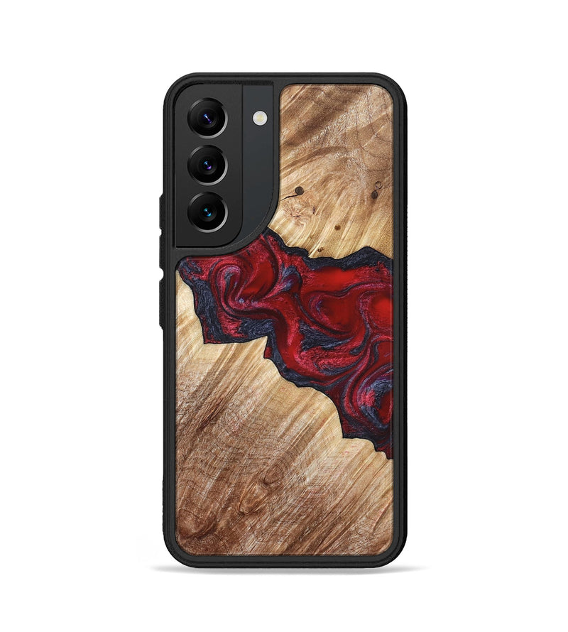 Galaxy S22 Wood Phone Case - Leola (Red, 822119)