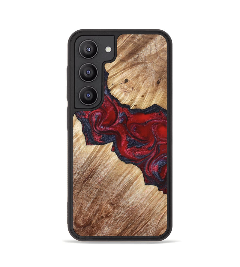 Galaxy S23 Wood Phone Case - Leola (Red, 822119)