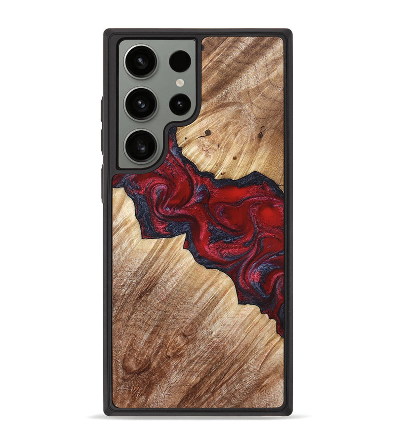 Galaxy S23 Ultra Wood Phone Case - Leola (Red, 822119)