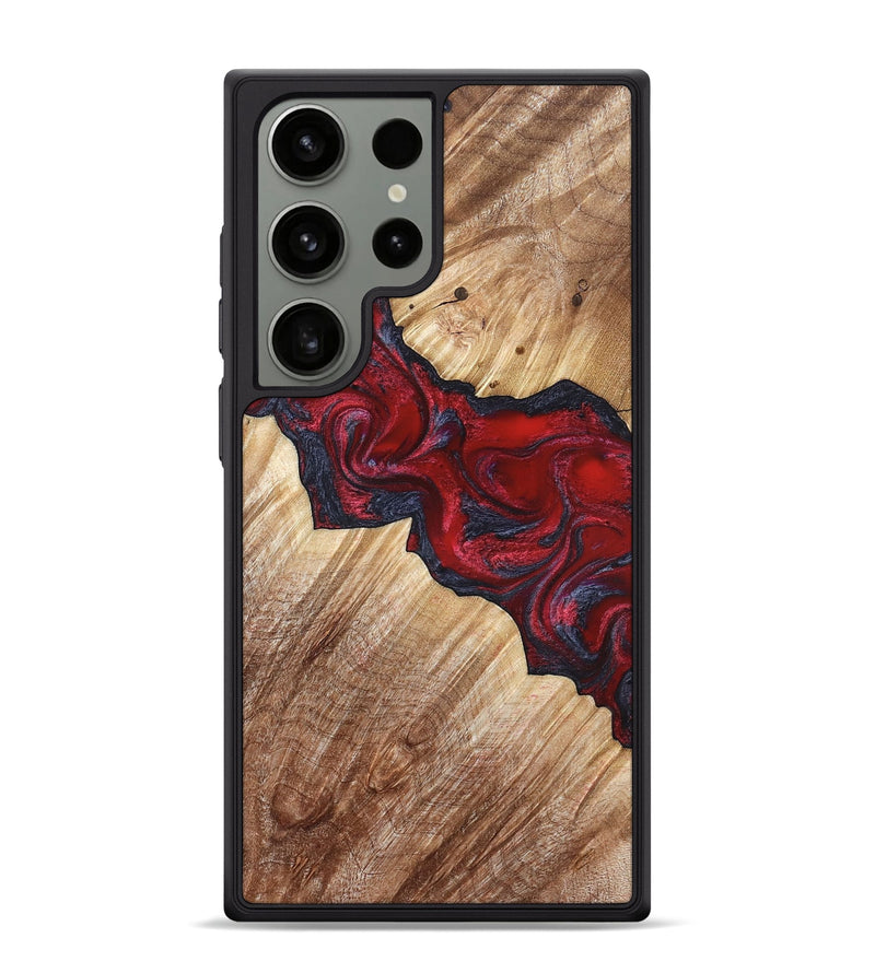 Galaxy S24 Ultra Wood Phone Case - Leola (Red, 822119)
