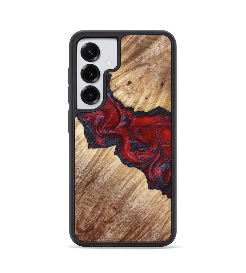 Galaxy S25 Wood Phone Case - Leola (Red, 822119)