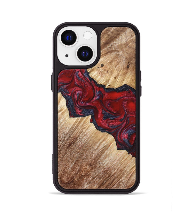 iPhone 13 Wood Phone Case - Leola (Red, 822119)