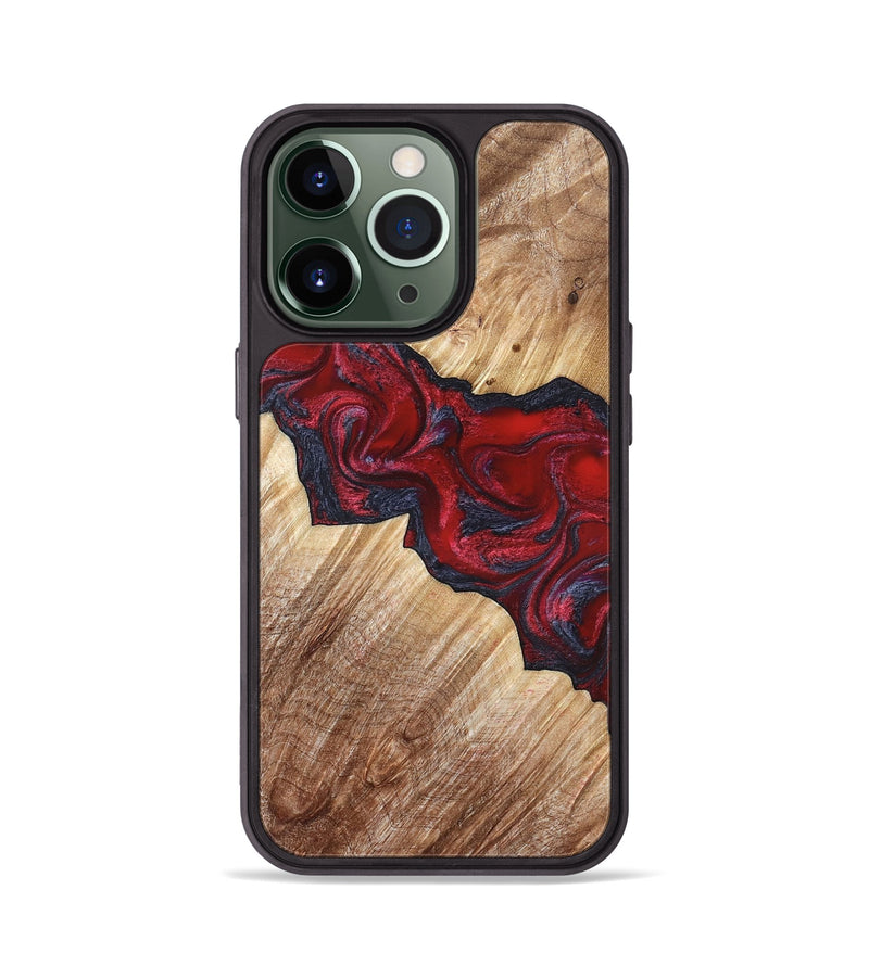 iPhone 13 Pro Wood Phone Case - Leola (Red, 822119)