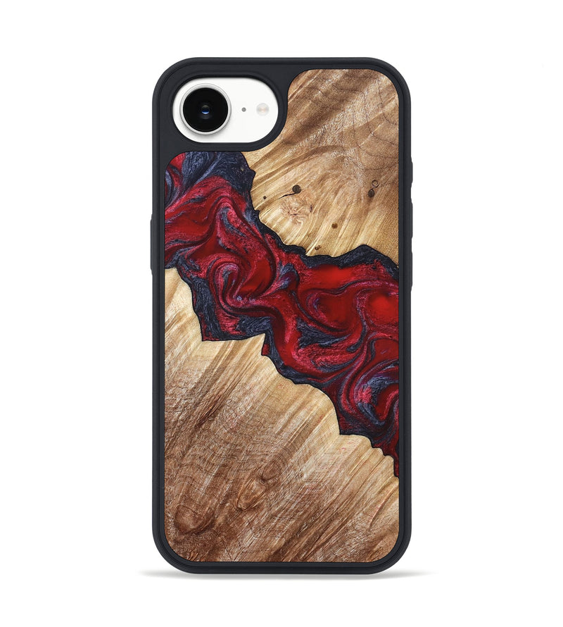 iPhone 16e Wood Phone Case - Leola (Red, 822119)