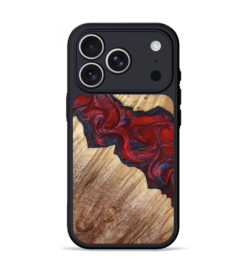 iPhone 17 Pro Wood Phone Case - Leola (Red, 822119)