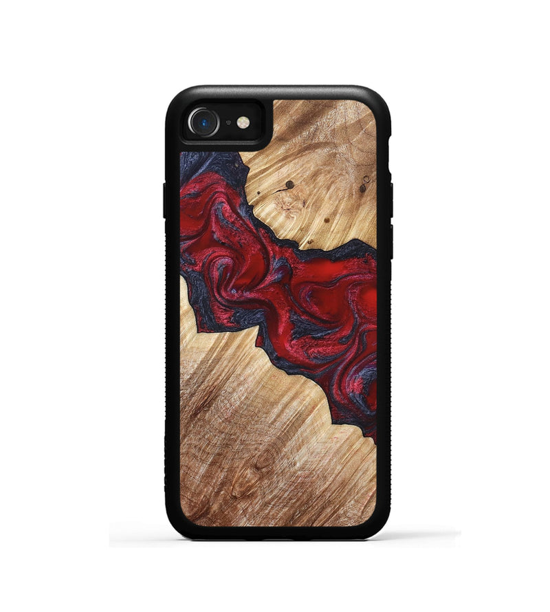 iPhone SE Wood Phone Case - Leola (Red, 822119)