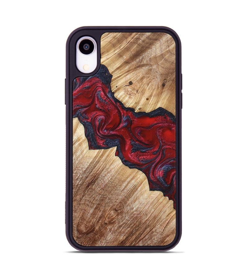 iPhone Xr Wood Phone Case - Leola (Red, 822119)
