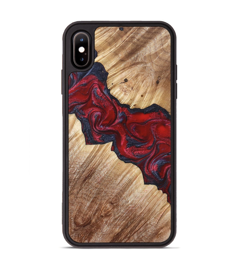 iPhone Xs Max Wood Phone Case - Leola (Red, 822119)