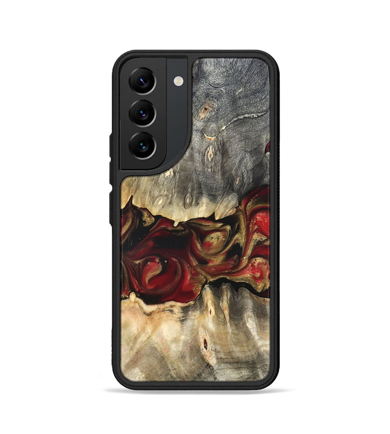Galaxy S22 Wood Phone Case - Lennie (Red, 822120)