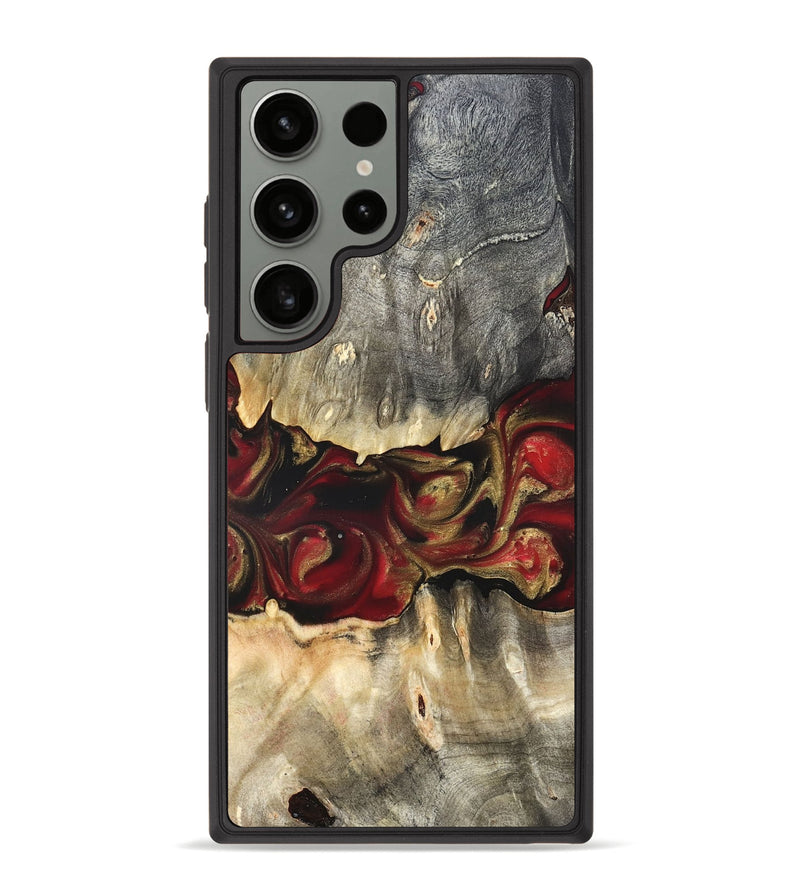 Galaxy S23 Ultra Wood Phone Case - Lennie (Red, 822120)