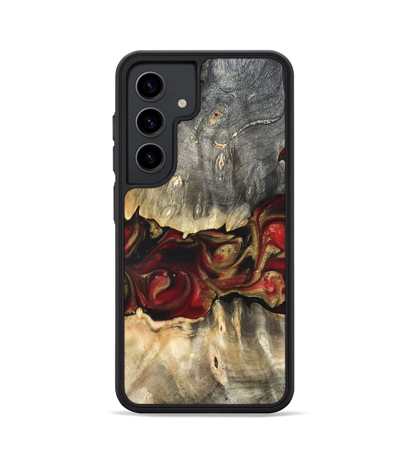 Galaxy S24 Wood Phone Case - Lennie (Red, 822120)
