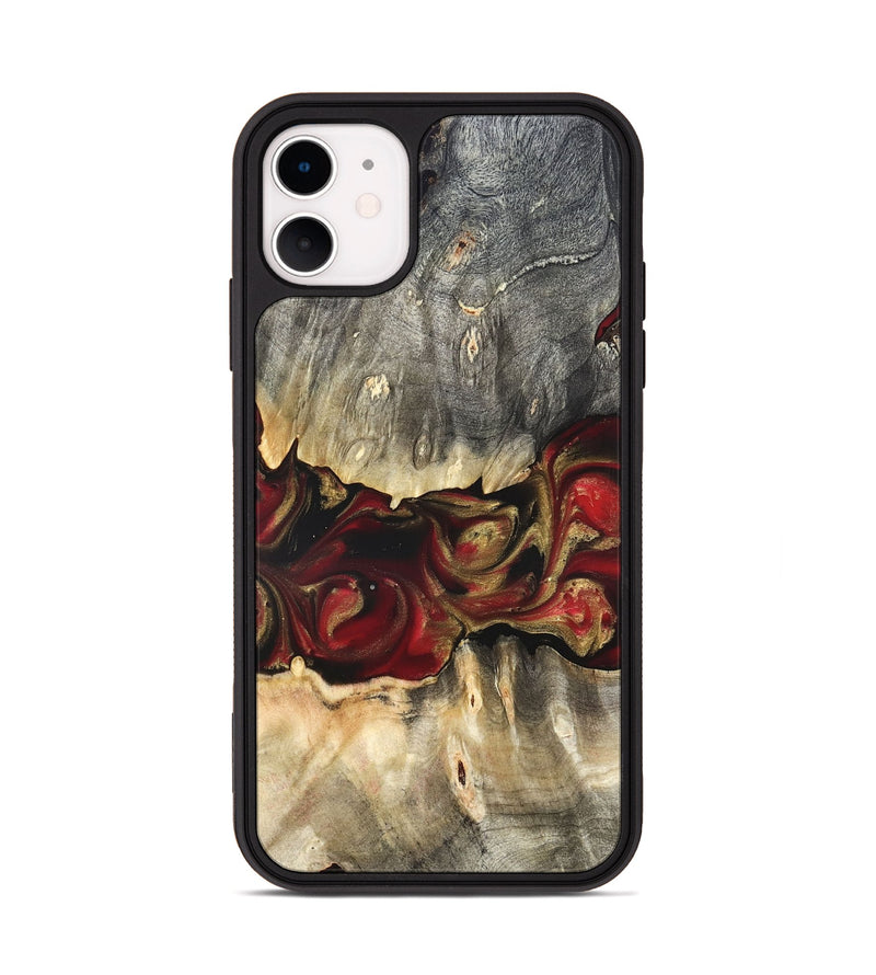iPhone 11 Wood Phone Case - Lennie (Red, 822120)