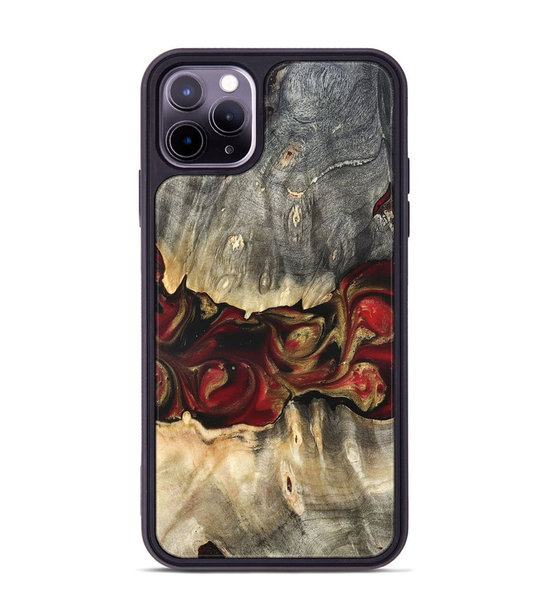iPhone 11 Pro Max Wood Phone Case - Lennie (Red, 822120)