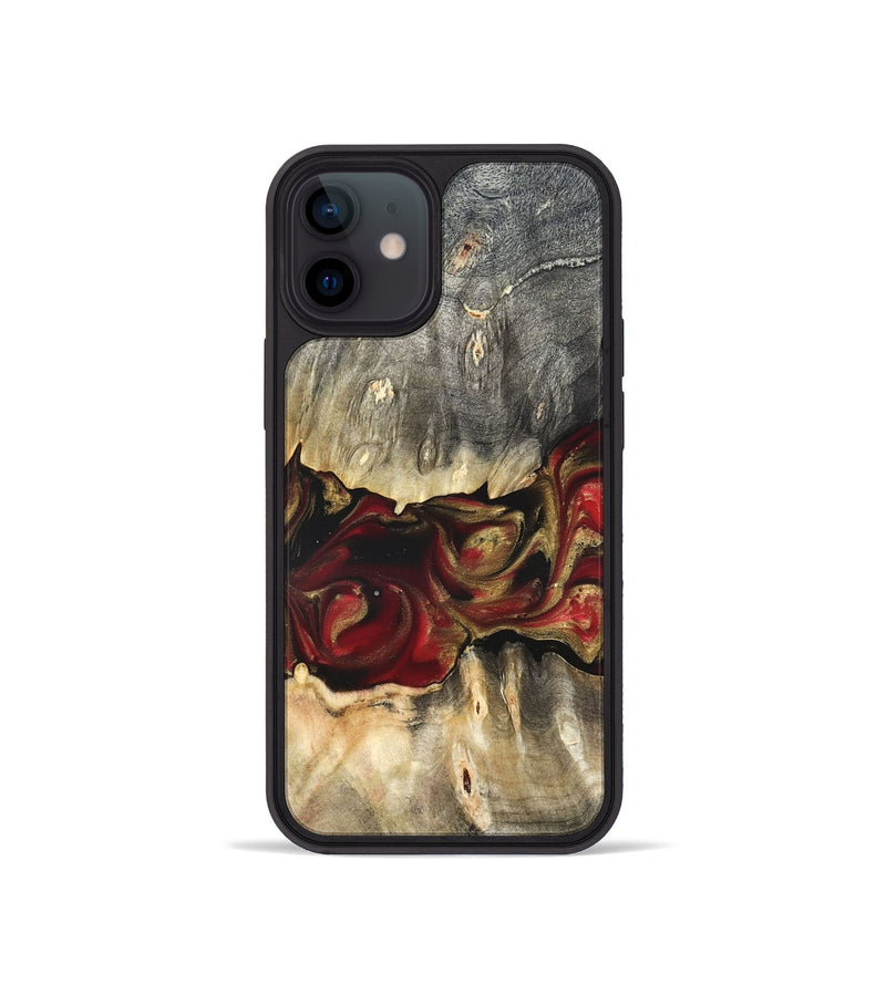 iPhone 12 mini Wood Phone Case - Lennie (Red, 822120)