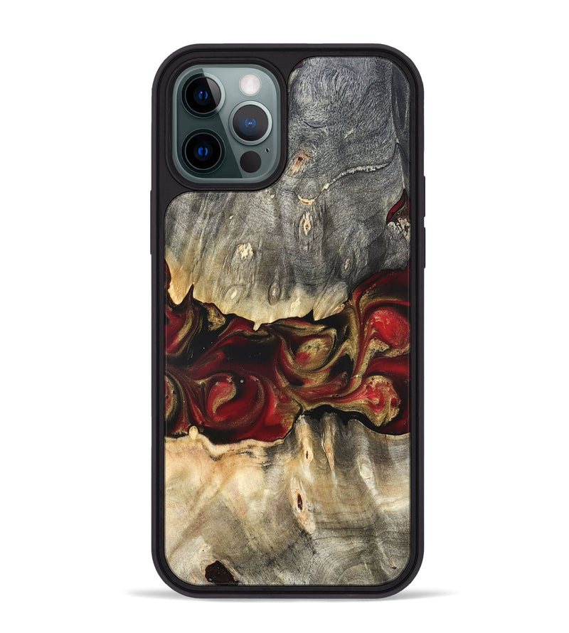 iPhone 12 Pro Max Wood Phone Case - Lennie (Red, 822120)
