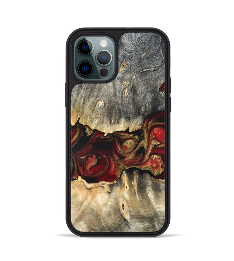 iPhone 12 Pro Wood Phone Case - Lennie (Red, 822120)