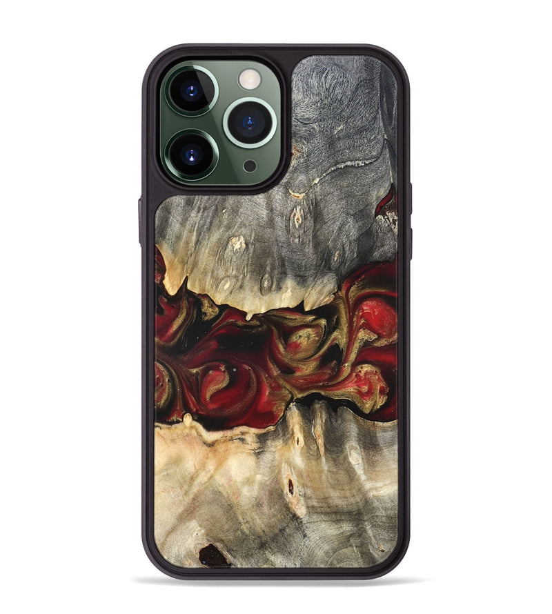 iPhone 13 Pro Max Wood Phone Case - Lennie (Red, 822120)