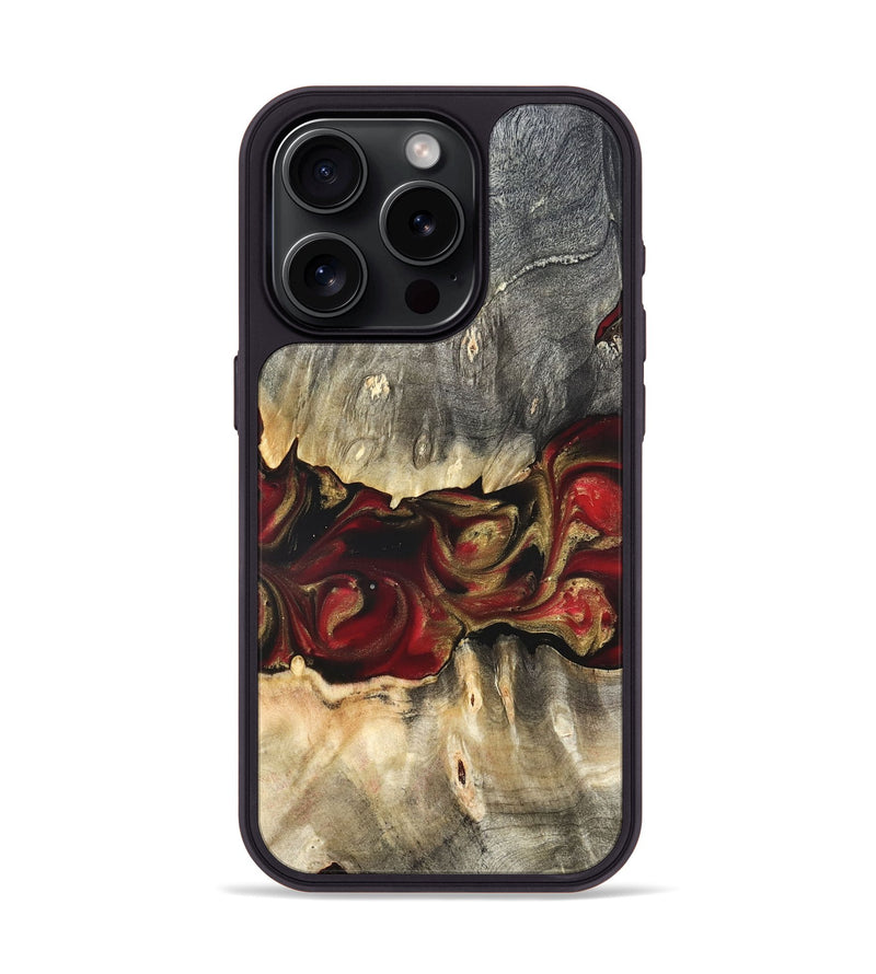 iPhone 15 Pro Wood Phone Case - Lennie (Red, 822120)