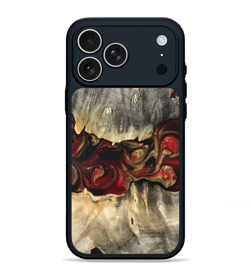iPhone 17 Pro Max Wood Phone Case - Lennie (Red, 822120)