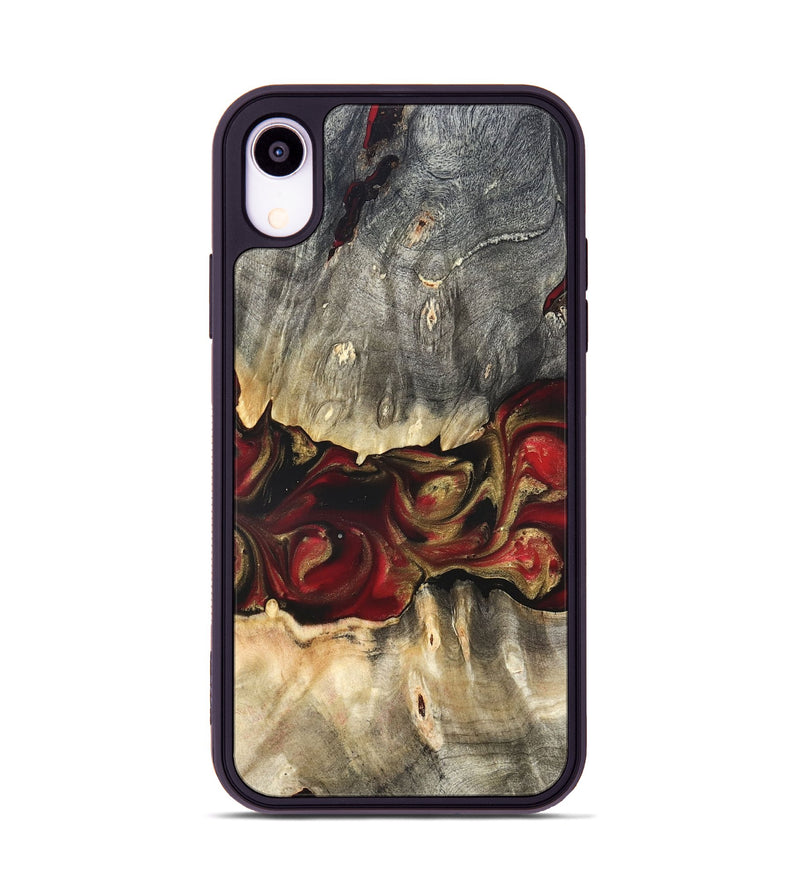 iPhone Xr Wood Phone Case - Lennie (Red, 822120)