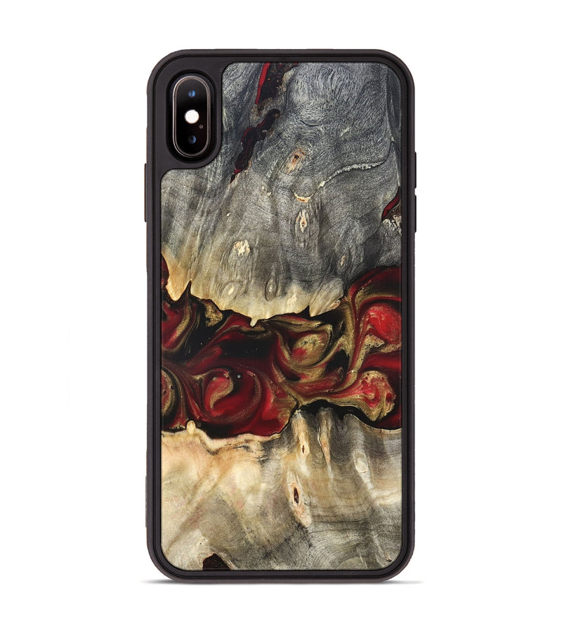 iPhone Xs Max Wood Phone Case - Lennie (Red, 822120)