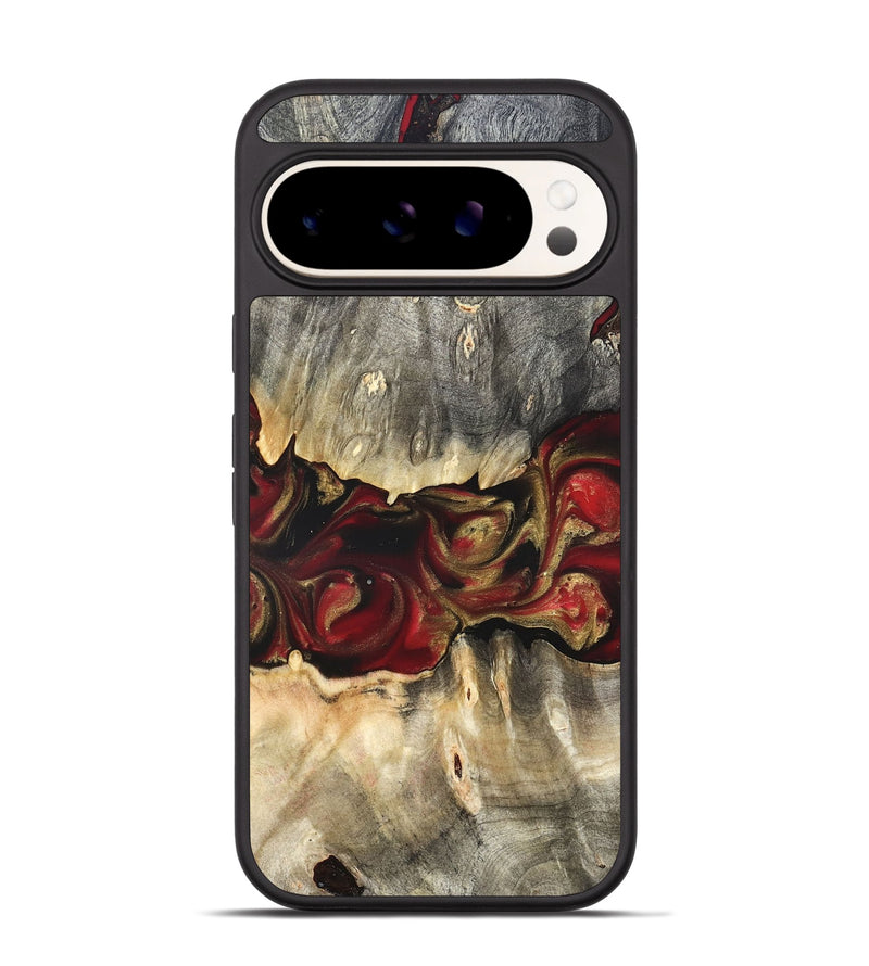Pixel 9 Wood Phone Case - Lennie (Red, 822120)