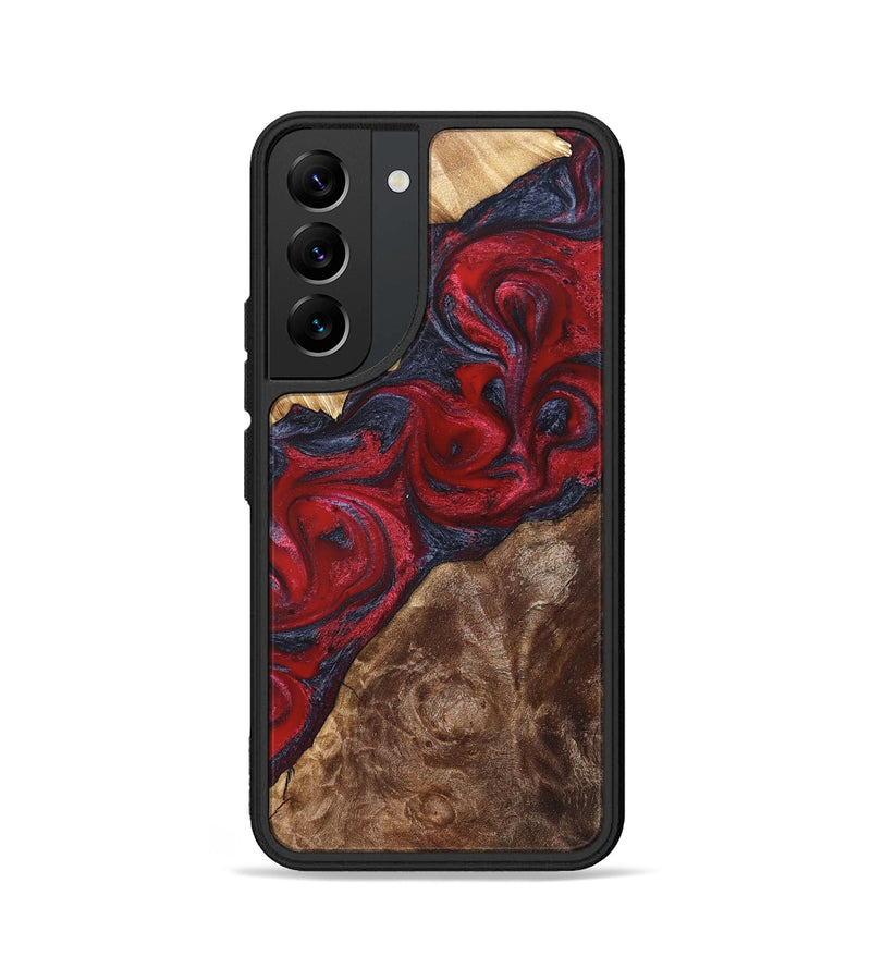Galaxy S22 Wood Phone Case - Kirby (Red, 822121)