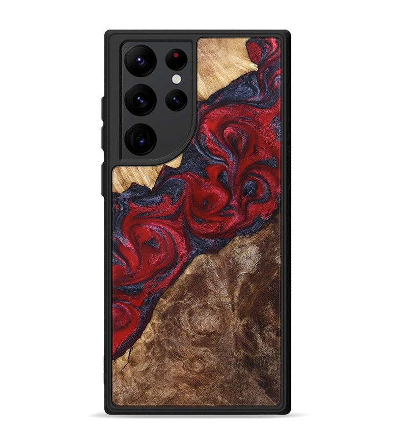 Galaxy S22 Ultra Wood Phone Case - Kirby (Red, 822121)