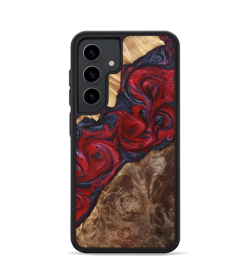 Galaxy S24 Wood Phone Case - Kirby (Red, 822121)