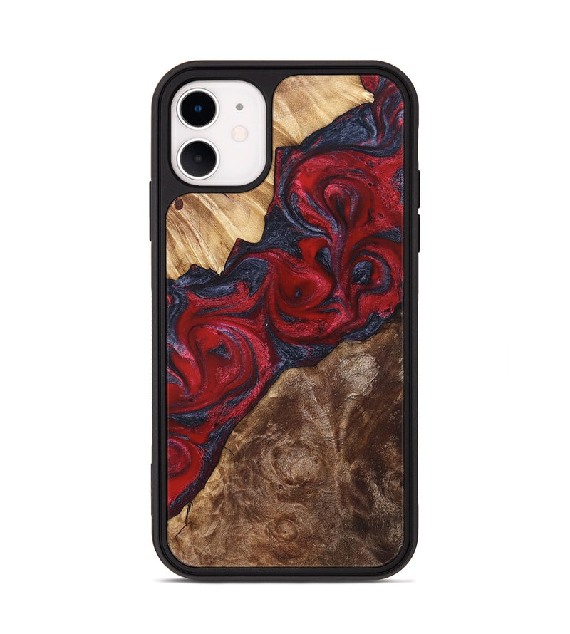 iPhone 11 Wood Phone Case - Kirby (Red, 822121)