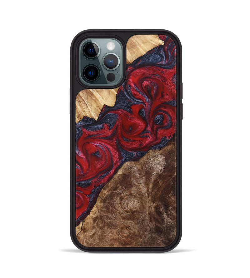 iPhone 12 Pro Wood Phone Case - Kirby (Red, 822121)