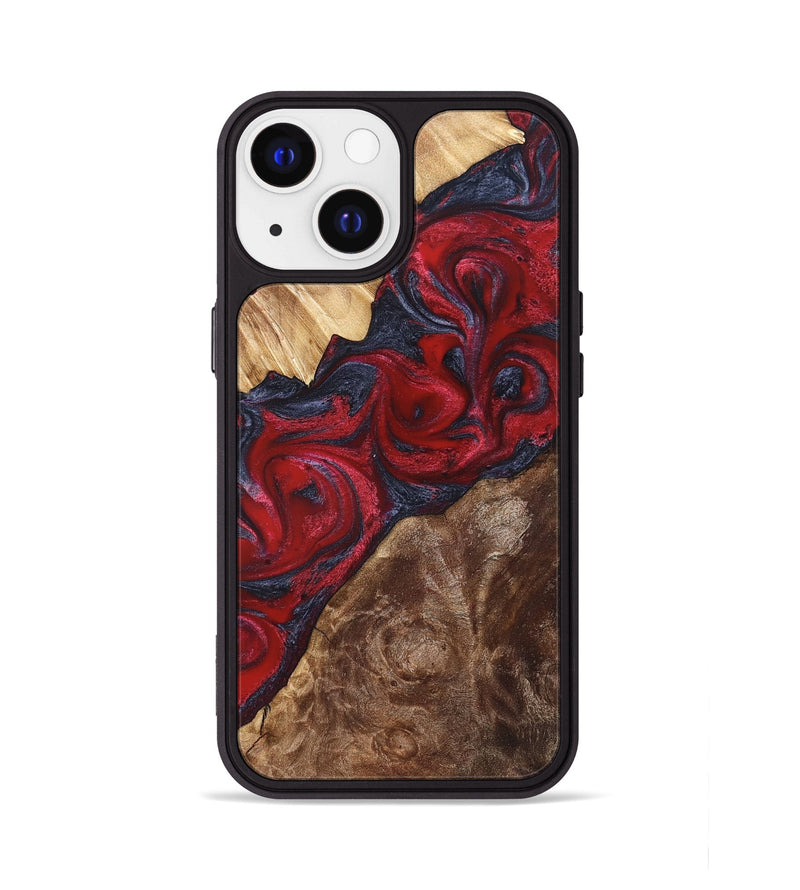 iPhone 13 Wood Phone Case - Kirby (Red, 822121)