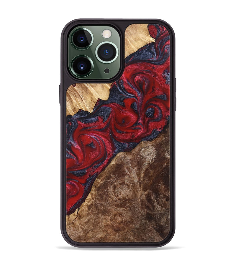 iPhone 13 Pro Max Wood Phone Case - Kirby (Red, 822121)