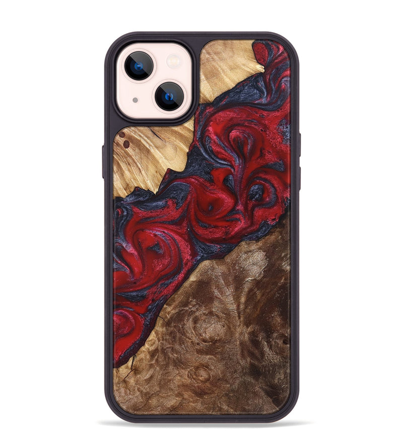 iPhone 14 Plus Wood Phone Case - Kirby (Red, 822121)