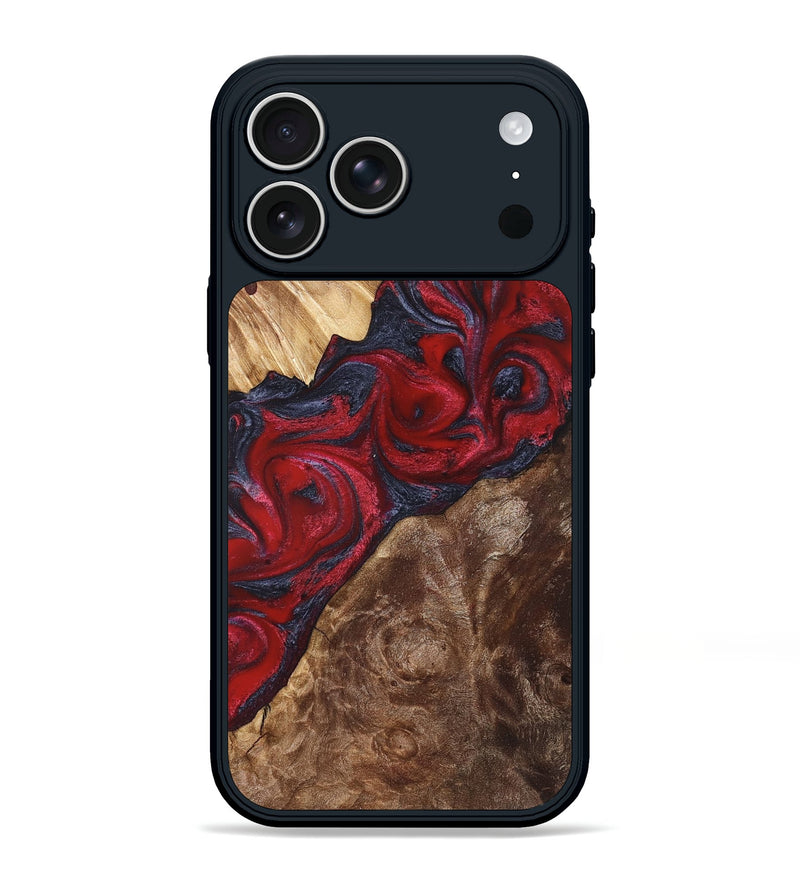 iPhone 17 Pro Max Wood Phone Case - Kirby (Red, 822121)