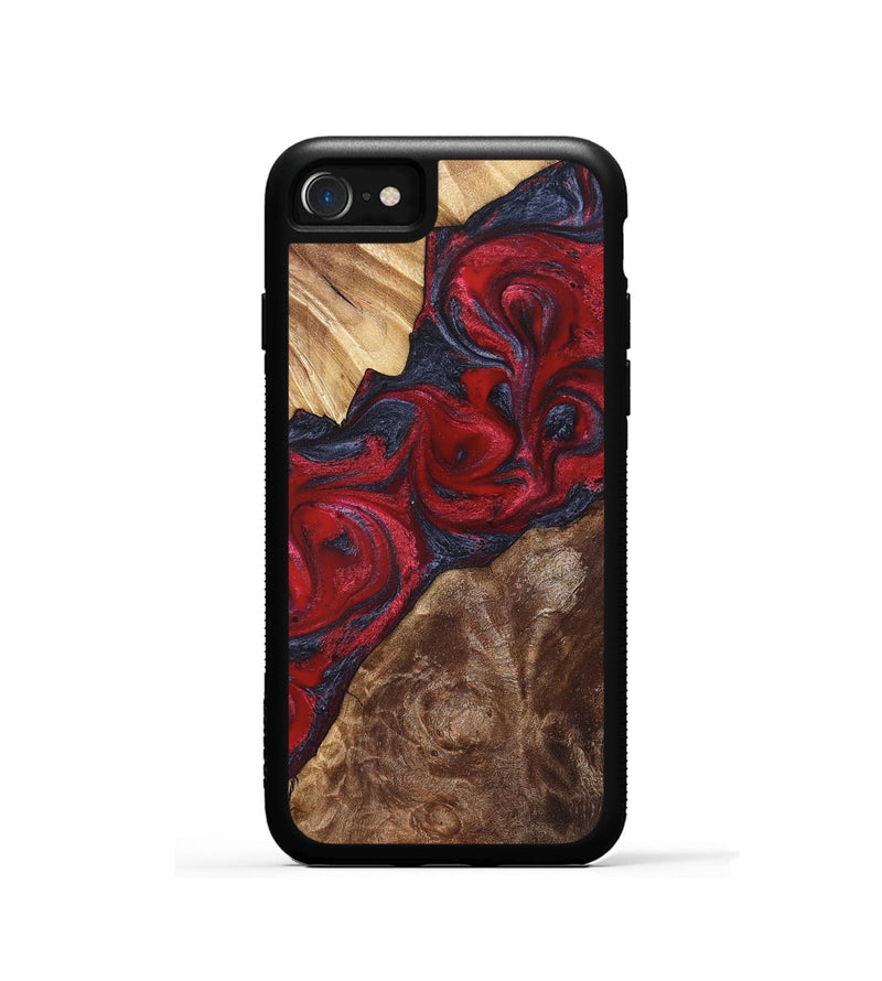 iPhone SE Wood Phone Case - Kirby (Red, 822121)