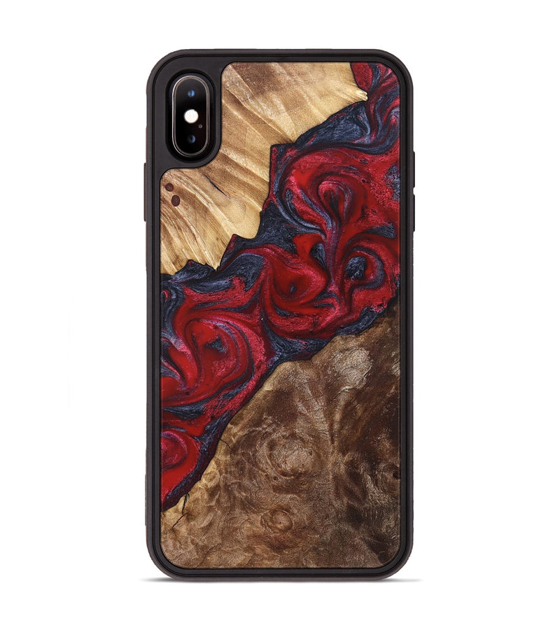 iPhone Xs Max Wood Phone Case - Kirby (Red, 822121)