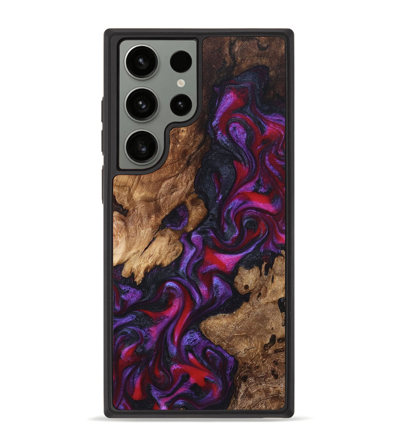 Galaxy S23 Ultra Wood Phone Case - Kailee (Purple, 822122)
