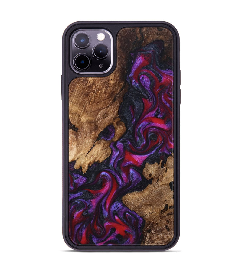 iPhone 11 Pro Max Wood Phone Case - Kailee (Purple, 822122)