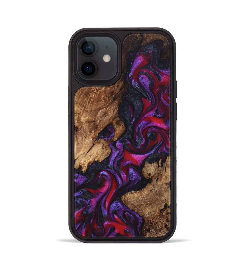 iPhone 12 Wood Phone Case - Kailee (Purple, 822122)