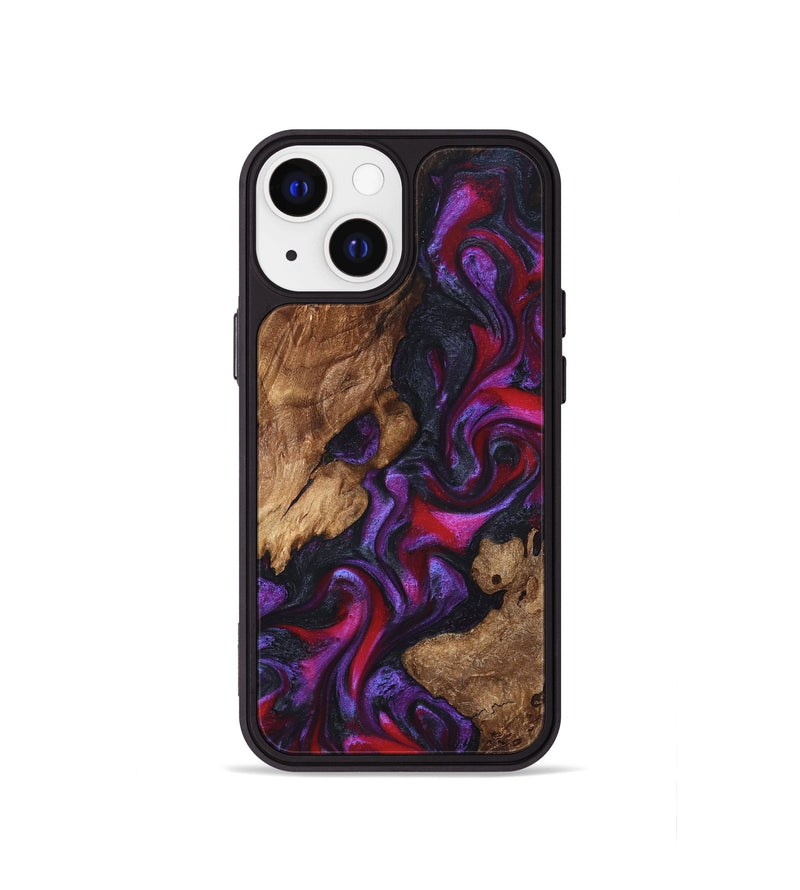 iPhone 13 mini Wood Phone Case - Kailee (Purple, 822122)