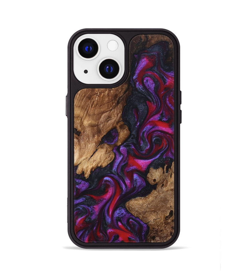 iPhone 13 Wood Phone Case - Kailee (Purple, 822122)