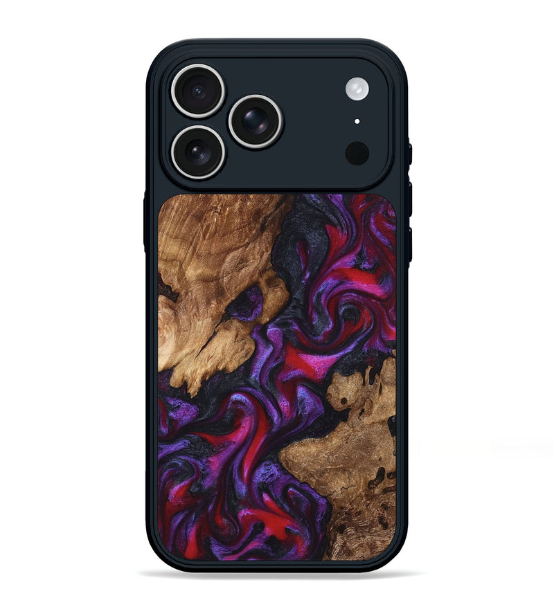iPhone 17 Pro Max Wood Phone Case - Kailee (Purple, 822122)